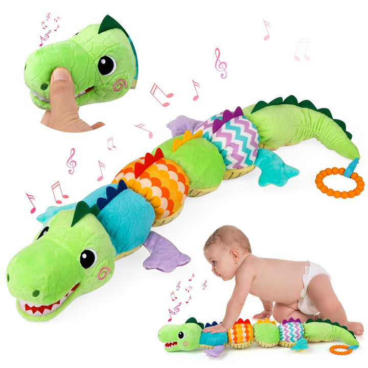 Musikalisches Raupe Spielzeug von für Babys, EnGiTores Raupe Plüschtier Spielzeug mit Knarren Rassel