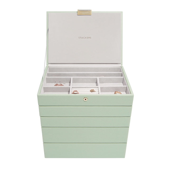 Stackers Grün Klassisch Schmuckschatulle -5 Sage Green, Sage Green