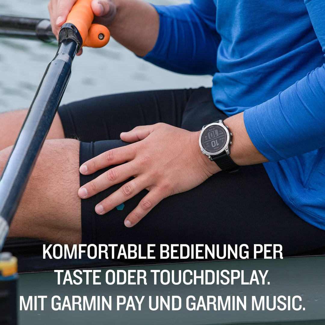 Garmin fenix 7 – GPS-Multisport-Smartwatch mit Farbdisplay und Touch-/Tastenbedienung, TOPO-Karten,
