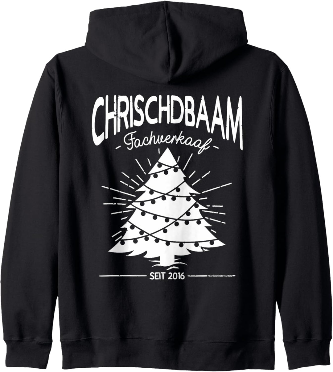 "Chrischdbaamfachverkaaf" - Saarland Weihnachten Tannenbaum Kapuzenjacke