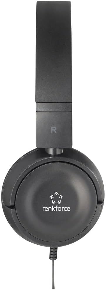 Renkforce RF-HS-130 On Ear Kopfhörer kabelgebunden Stereo Schwarz Lautstärkeregelung
