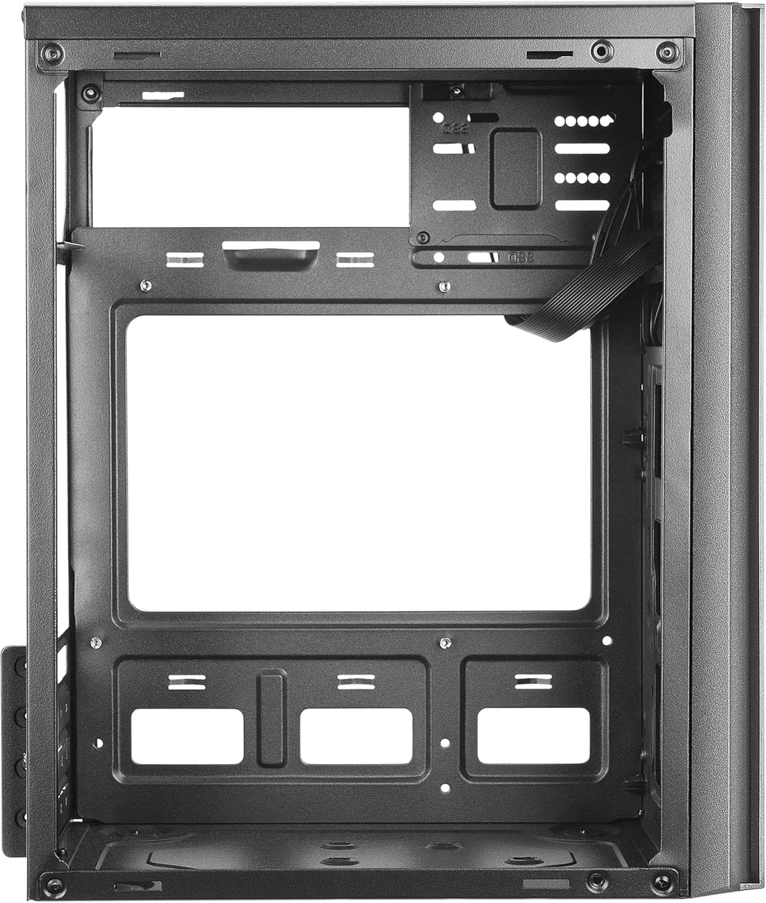 Tacens Anima AC6, Kompaktes Micro ATX PC Gehäuse, Front Mesh Kühlung, USB 3.0, Schwarz, Compact, AC6