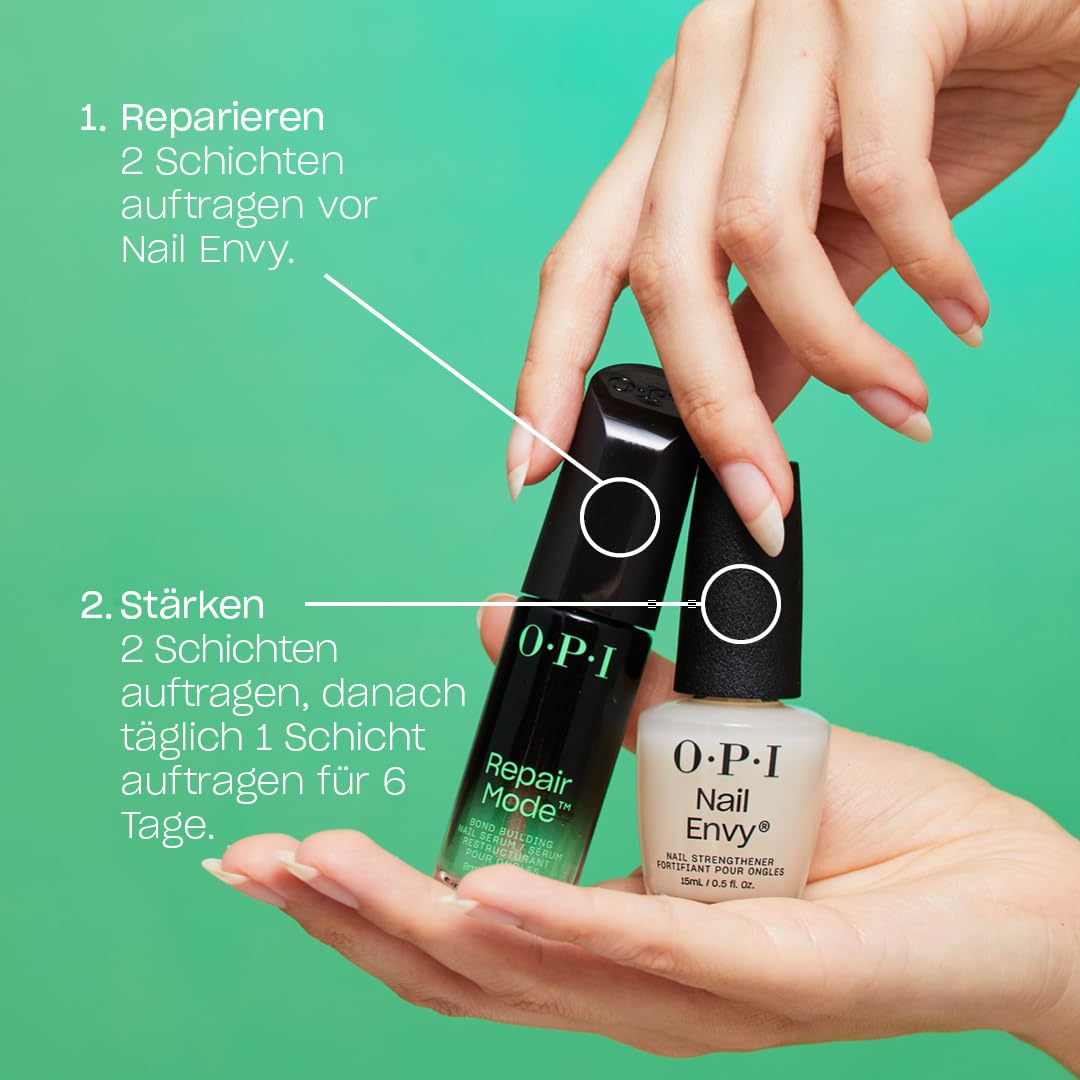 OPI Nail Envy Alpine Snow – veganer Nagelhärter gegen kaputte Nägel – aufbauende Nagelpflege mit Tri