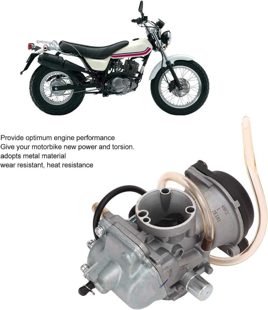 Motorradvergaser für SUZUKI GZ125 Marauder für GN125 GS125 EN125 Metallmotor Carb Vergaser und Choke