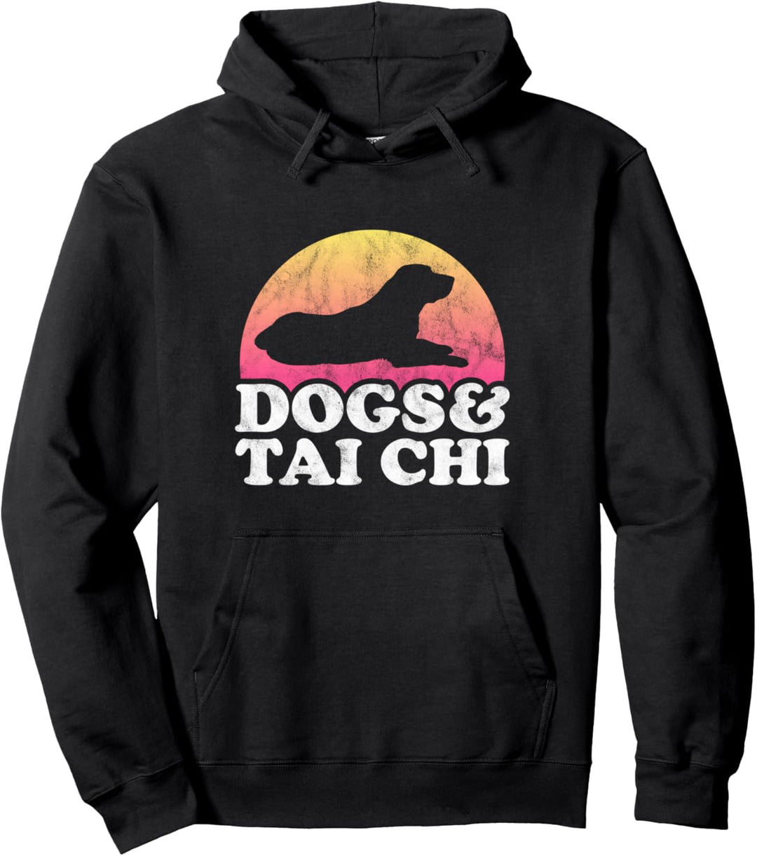 Dogs and Tai Chi Herren oder Damen Hund Pullover Hoodie