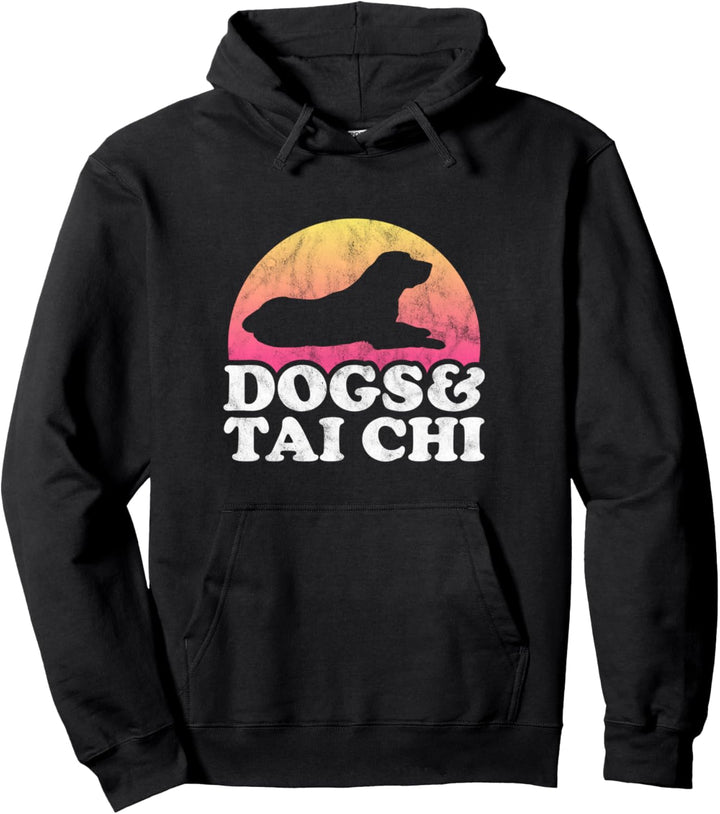 Dogs and Tai Chi Herren oder Damen Hund Pullover Hoodie
