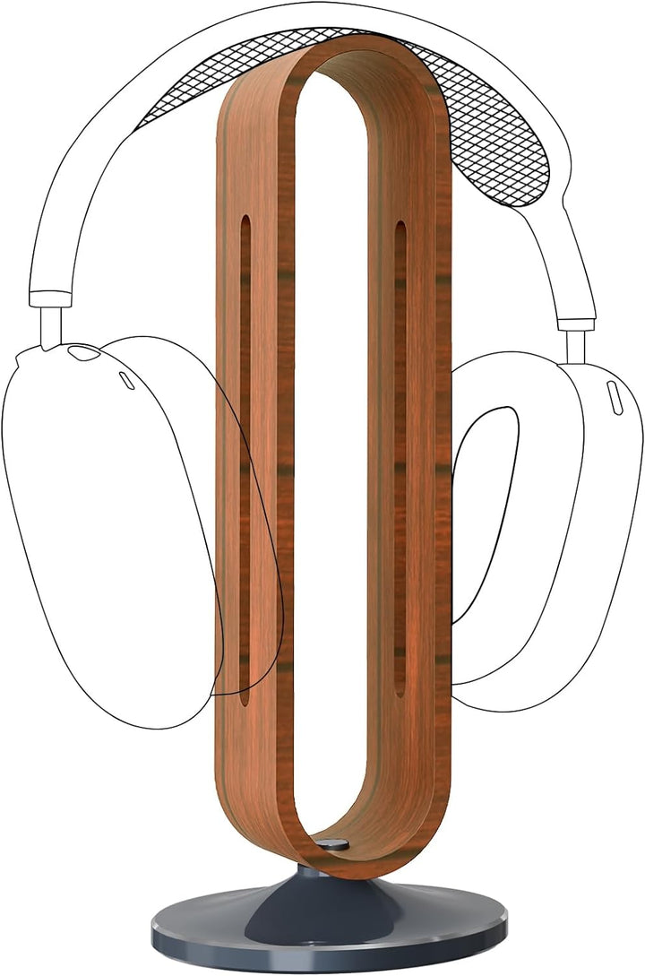 Geekria Headset-Ständer, Gaming-Headset-Halterung, Bambusholz-Kopfhörer-Schreibtisch-Display-Aufhäng