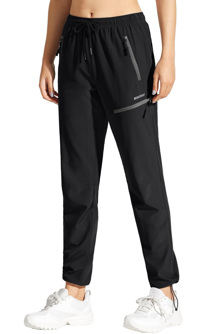 MOCOLY Damen Wanderhose Cargohose Wasserdicht Elastische Outdoorhose Cargo Jogginghose Trekkinghose