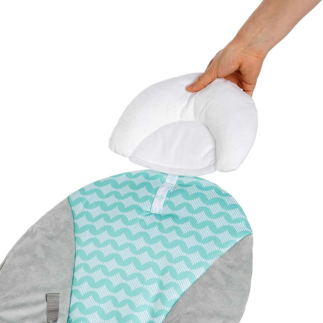 Ity Ingenuity, Bouncity Bounce, Goji, vibrierende Babywippe Deluxe mit abnehmbarer Kopfstütze, 2 Spi