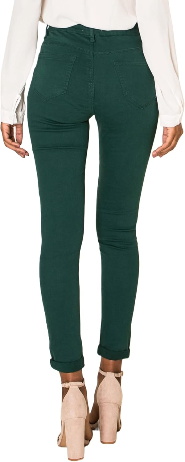 Nina Carter P109 Damen Skinny Fit Jeans High Waist Slim Hose Figurbetonte Stretch Jeanshose S Slim T