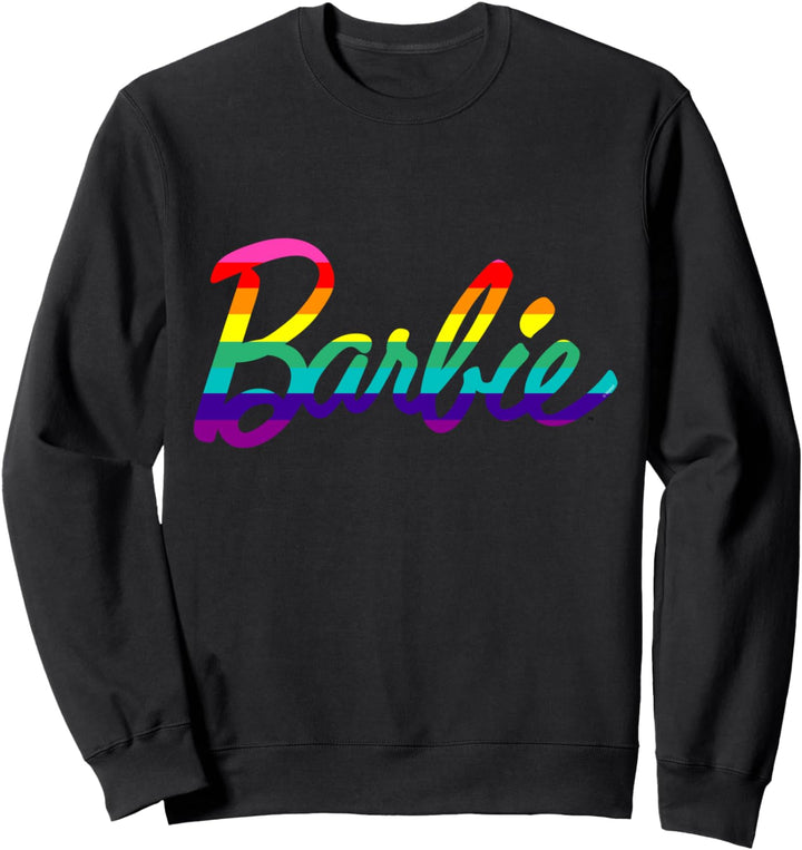 Barbie, Regenbogen, Logo, Klassisch, Sweatshirt