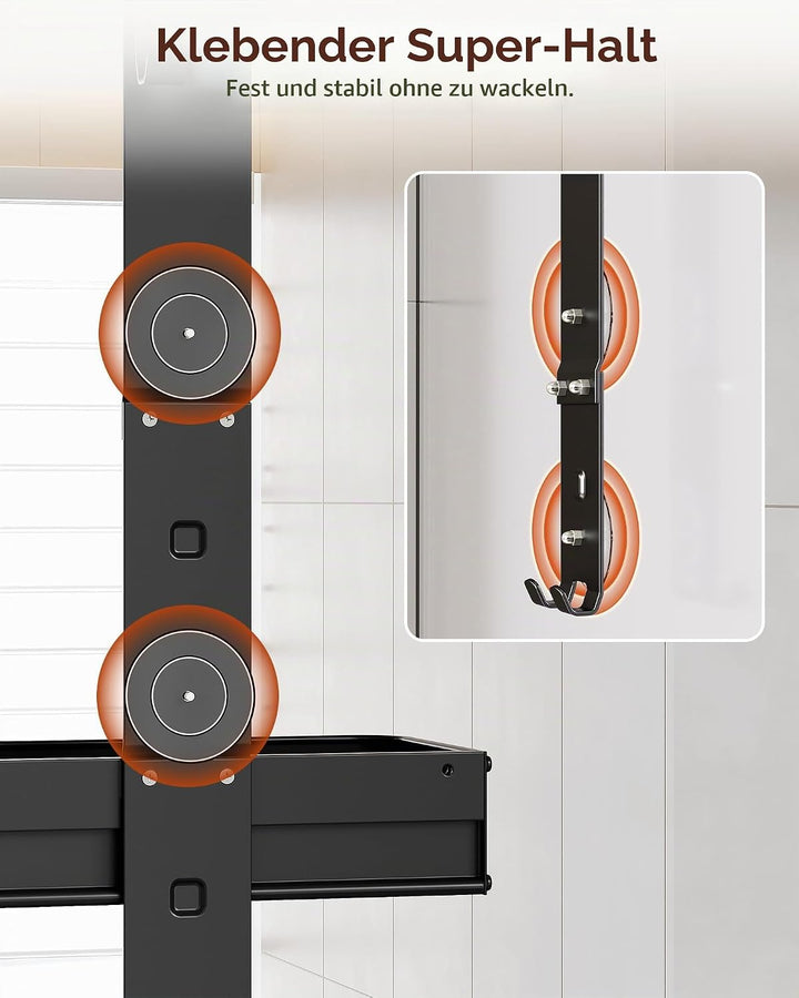 Orimade Duschablage zum Hänge Aluminium-Duschregal zum Hängen, Verstellbare Duschkorb ohne Bohren,2