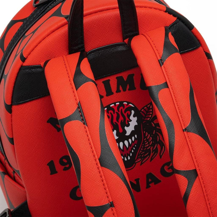 Loungefly Marvel Glow in the Dark Carnage Cosplay Mini-Rucksack, Mehrfarbig, Einheitsgrösse, MVBK021