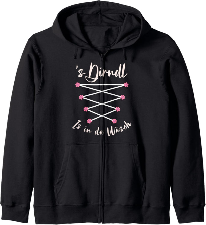 Passend für Oktoberfest Damen Dirndl Trachten Kapuzenjacke