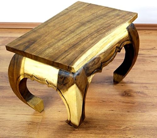 livasia Opiumtisch aus Suar-Holz, Beistelltisch, Couchtisch, Nachttisch, Massivholz Möbel