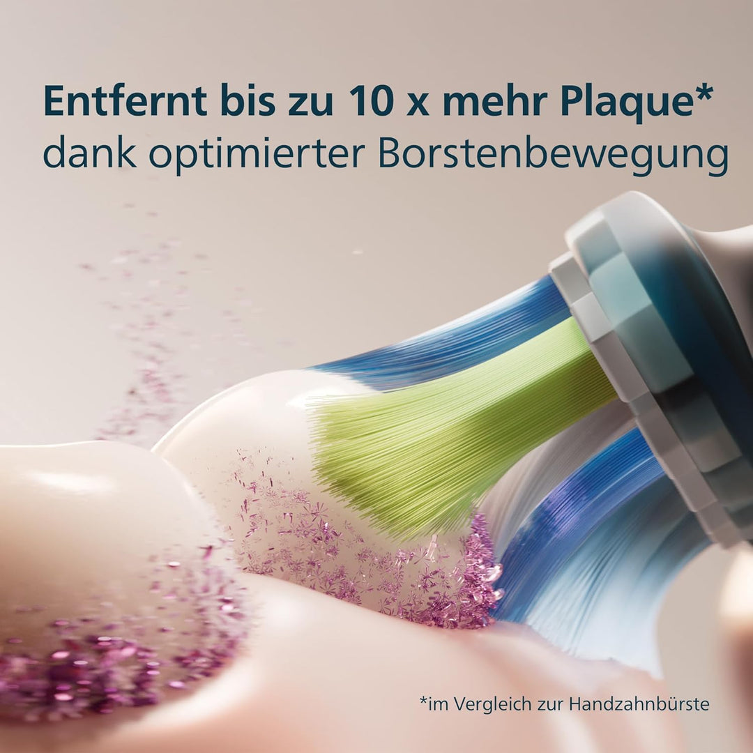 Philips Sonicare C3 Premium Plaque Defense, Original Ersatzbürstenköpfe, Schwarz, 4er-Pack, HX9044/8