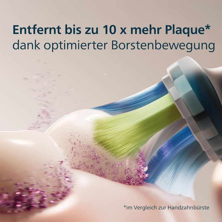 Philips Sonicare C3 Premium Plaque Defense, Original Ersatzbürstenköpfe, Schwarz, 4er-Pack, HX9044/8