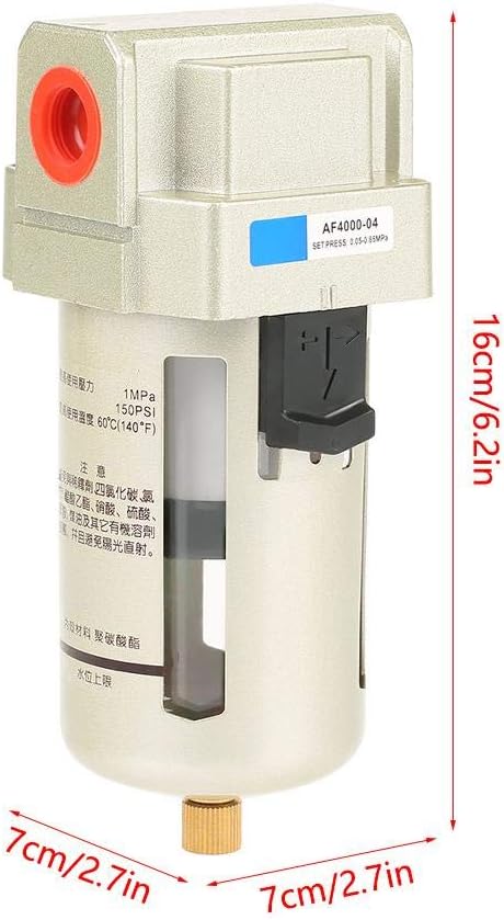 AF4000-04 PT1 / 2 Ölabscheider Wasserabscheider 1.5Mpa 5μm Präzisionsfilter Blade-Design