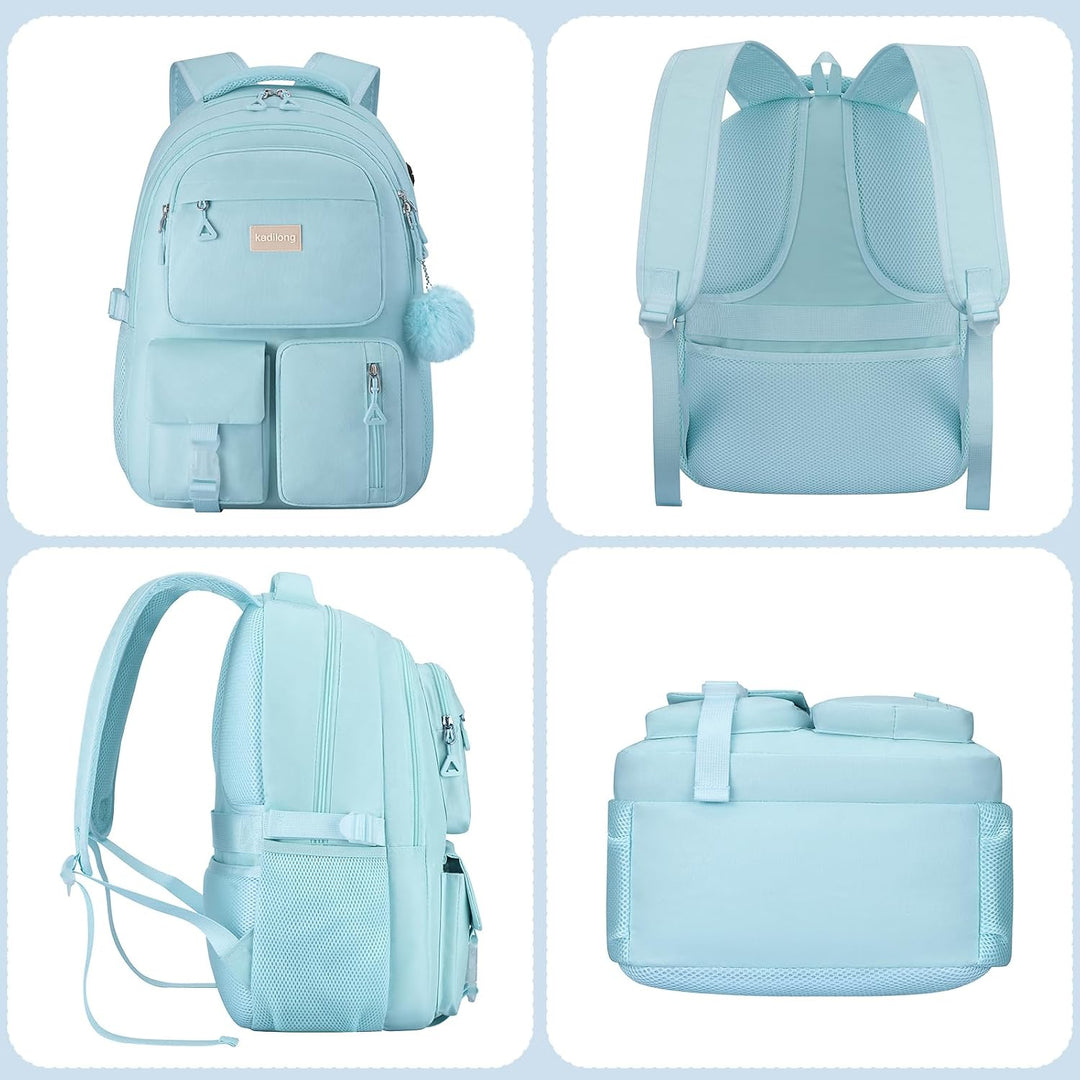 kadilong Rucksack Mädchen Teenager Schultasche Frauen Schulrucksack Studenten Rucksack Laptop Damen