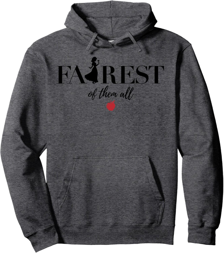 Disney Snow White Fairest Silhouette Text Pullover Hoodie