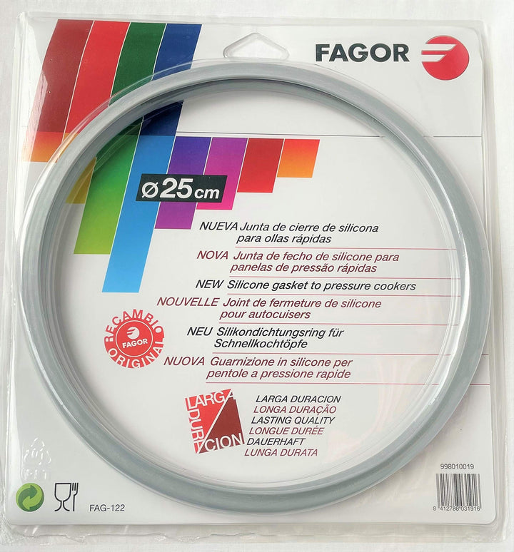 Fagor 998010019 Dichtungsring für Schnellkochtopf, Silikon, weiss, 30 x 18 x 10 cm