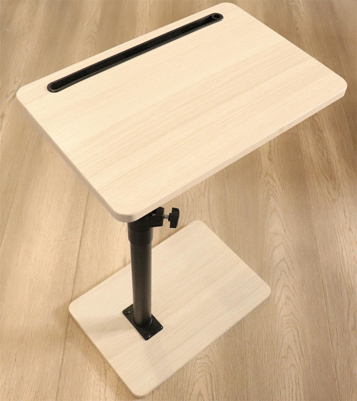 Couch Beistelltisch - 360° schwenkbarer höhenverstellbar Couchtisch/Holz Sofatisch,Sofa Armlehne Tab