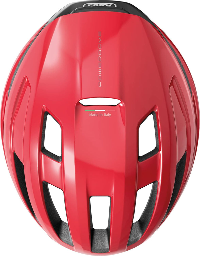 ABUS Rennradhelm PowerDome - leichter Fahrradhelm mit cleverem Belüftungssystem und aerodynamischem