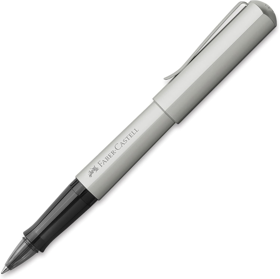 Faber-Castell 140595 - Tintenroller Hexo, silber matt, 1 Stück Tintenroller Hexo Silber matt, Tinten