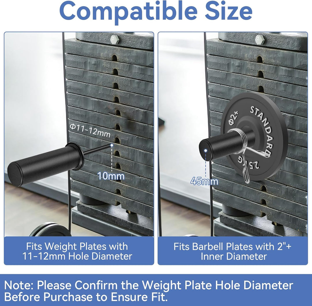 Gym Pin für Zusatzgewicht, 10 mm Durchmesser Gympin mit Federclip, Robust und Langlebig Loading Pin
