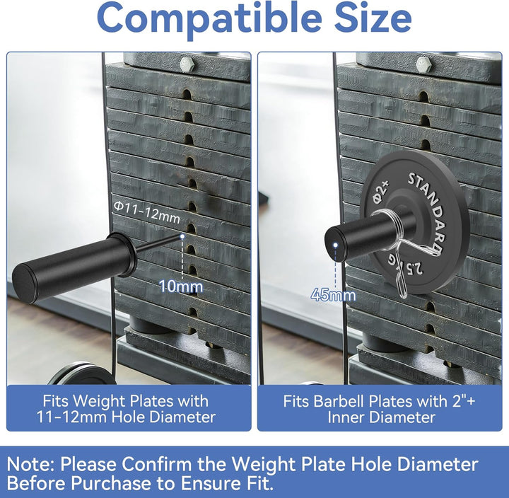 Gym Pin für Zusatzgewicht, 10 mm Durchmesser Gympin mit Federclip, Robust und Langlebig Loading Pin