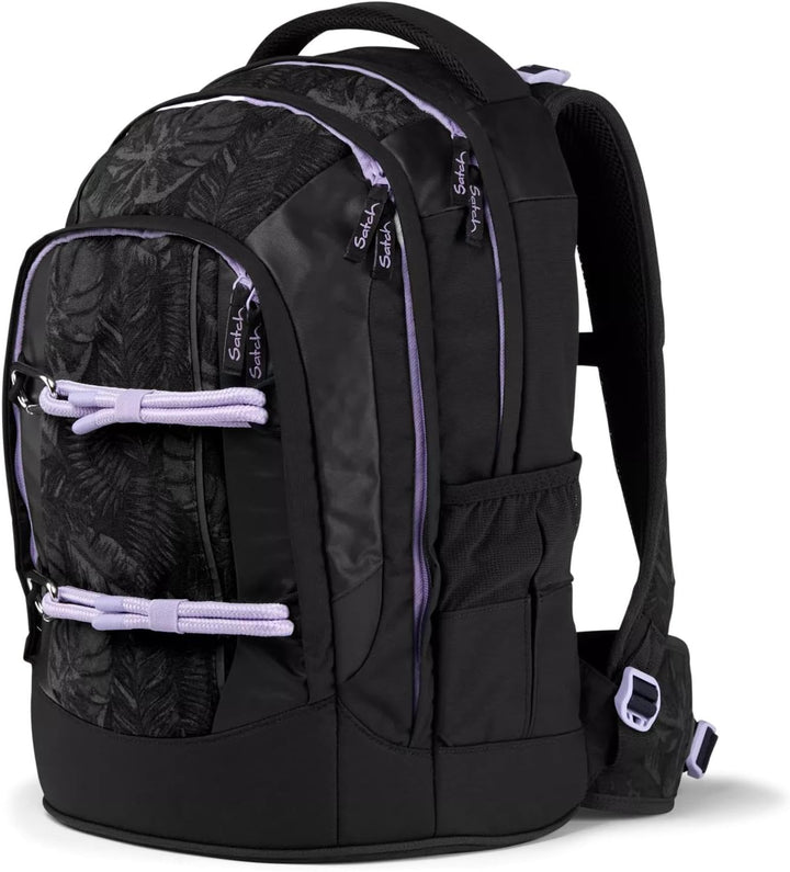 satch pack Schulrucksack Set 3 teilig ab 5. Klasse ergonomisch 30L Stauraum mit Schlamperbox Sportbe