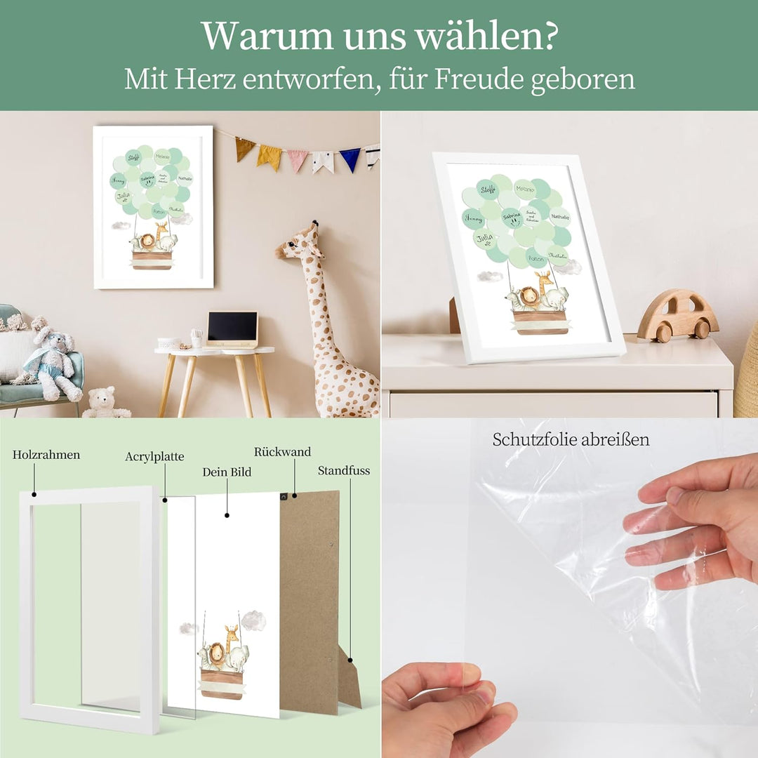 Gästebuch Taufe, Babyparty Gästebuch, Baby Shower Deko, Geschenk Mädchen, Baby Taufbuch Junge Mädche
