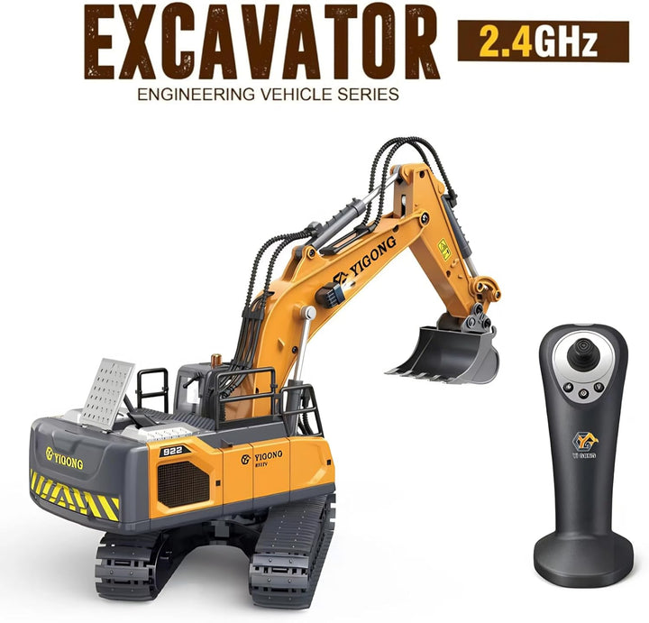 RC Bulldozer, 11 Kanal Ferngesteuertes Bulldozer Baufahrzeug Spielzeug 1:20 Voll funktionsfähiger RC