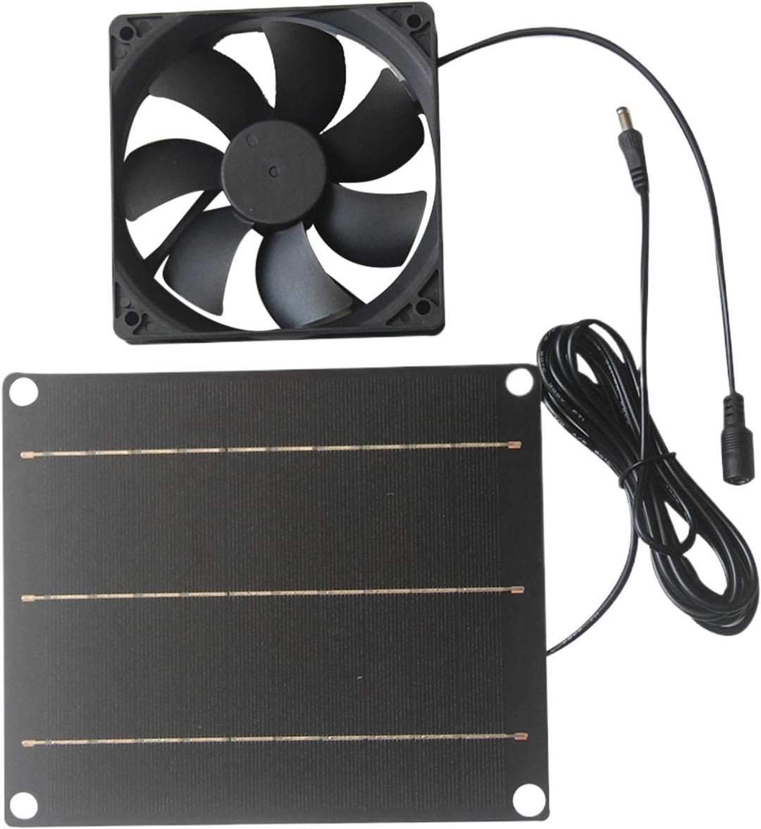 Solar Abluftventilator Mit Photovoltaikmodul, 30W Solars Ventilator Für Gebäude, Leiser Wandmontage