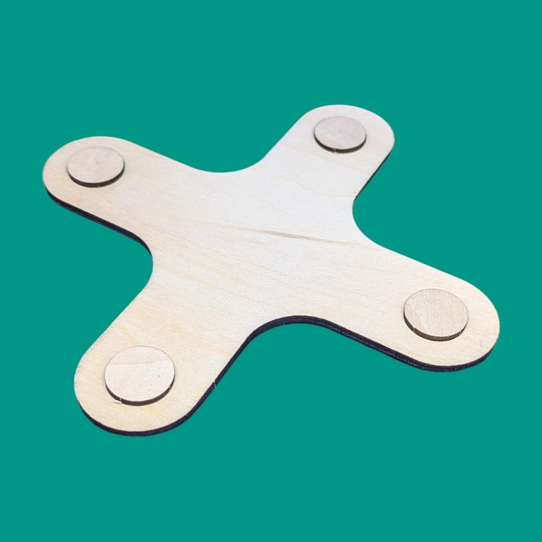 Holz Lebenspunkte-Zähler 0–99 – Drehbar – Kompakter HP Counter für Tabletop, RPG & Fantasy-Spiele (4