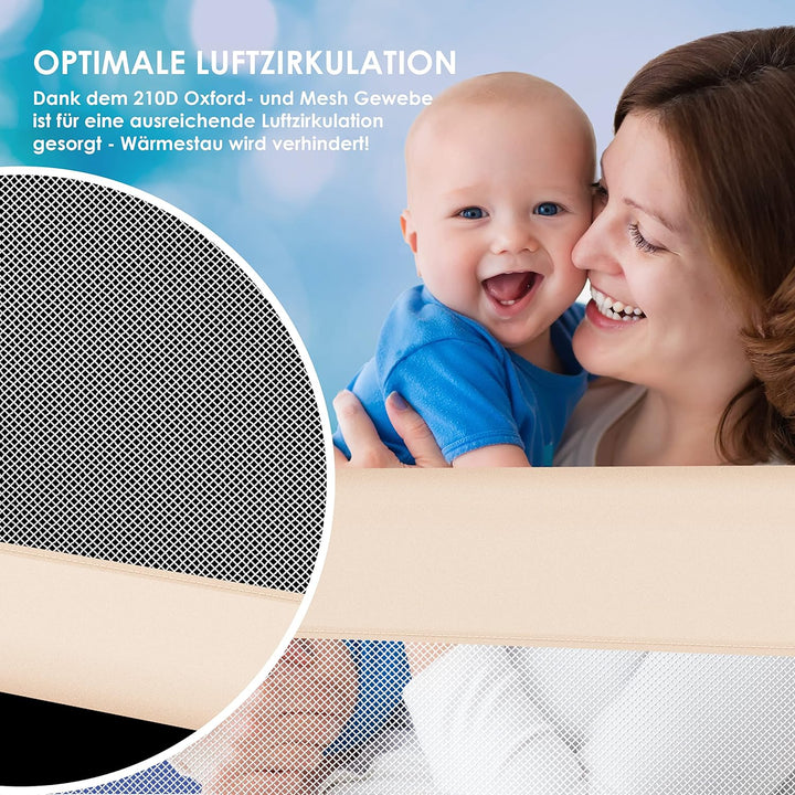 KESSER® Bettgitter 150cm Bettschutzgitter Kinderbettgitter für Kinder Babybettgitter Klappbar, Kinde