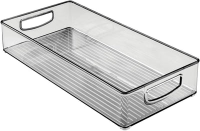 mDesign 4er-Set Aufbewahrungsbox mit Griffen – praktische Kühlschrankbox zur Lebensmittelaufbewahrun