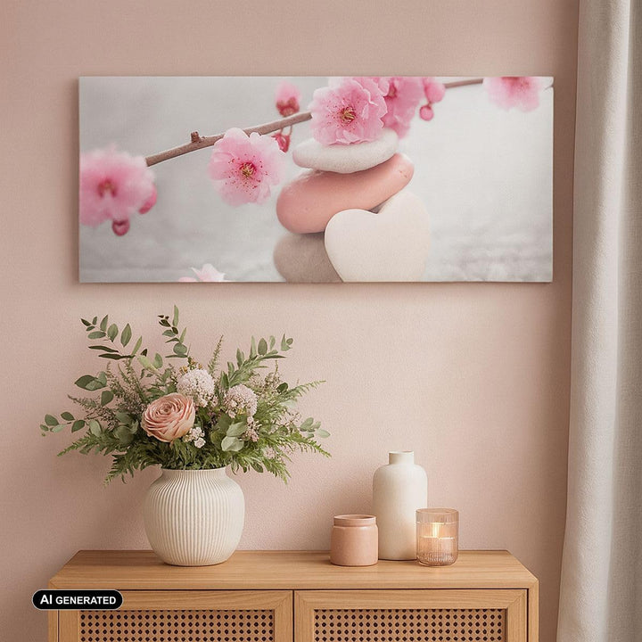 Panorama Bilder auf Leinwand 100x40cm Leinwandbild Yoga weiblich Blume Gesundheit Gross Wanddeko Bil