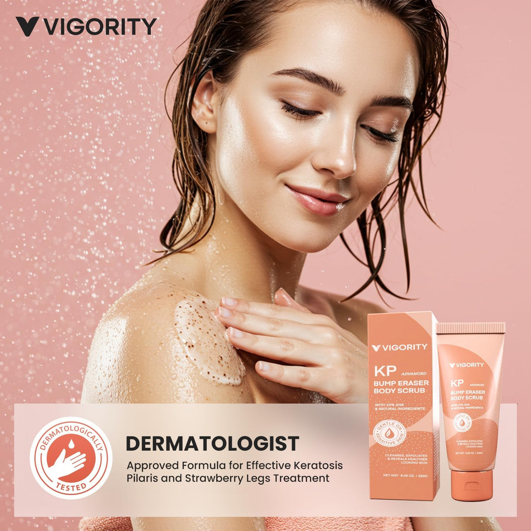 KP Bump Eraser Body Scrub, Bump Eraser Body Scrub, Keratosis Pilaris Treatment, Strawberry Legs Trea