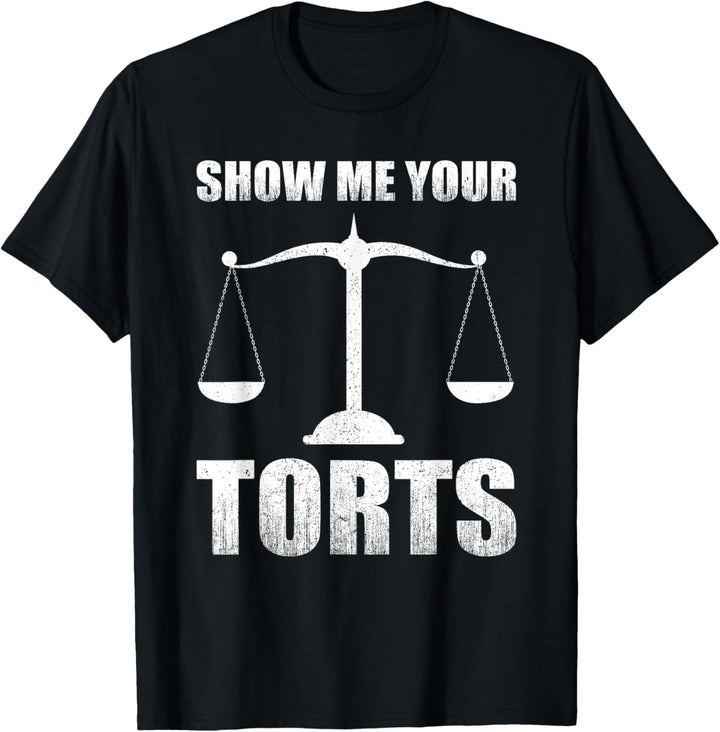 Zeig mir deine Delikte! Lustiges Rechtsanwalt T-Shirt