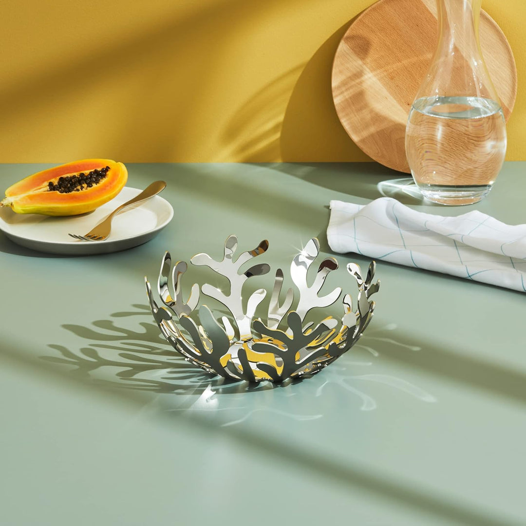 Alessi ESI01/21 Mediterraneo Obstschale aus Edelstahl