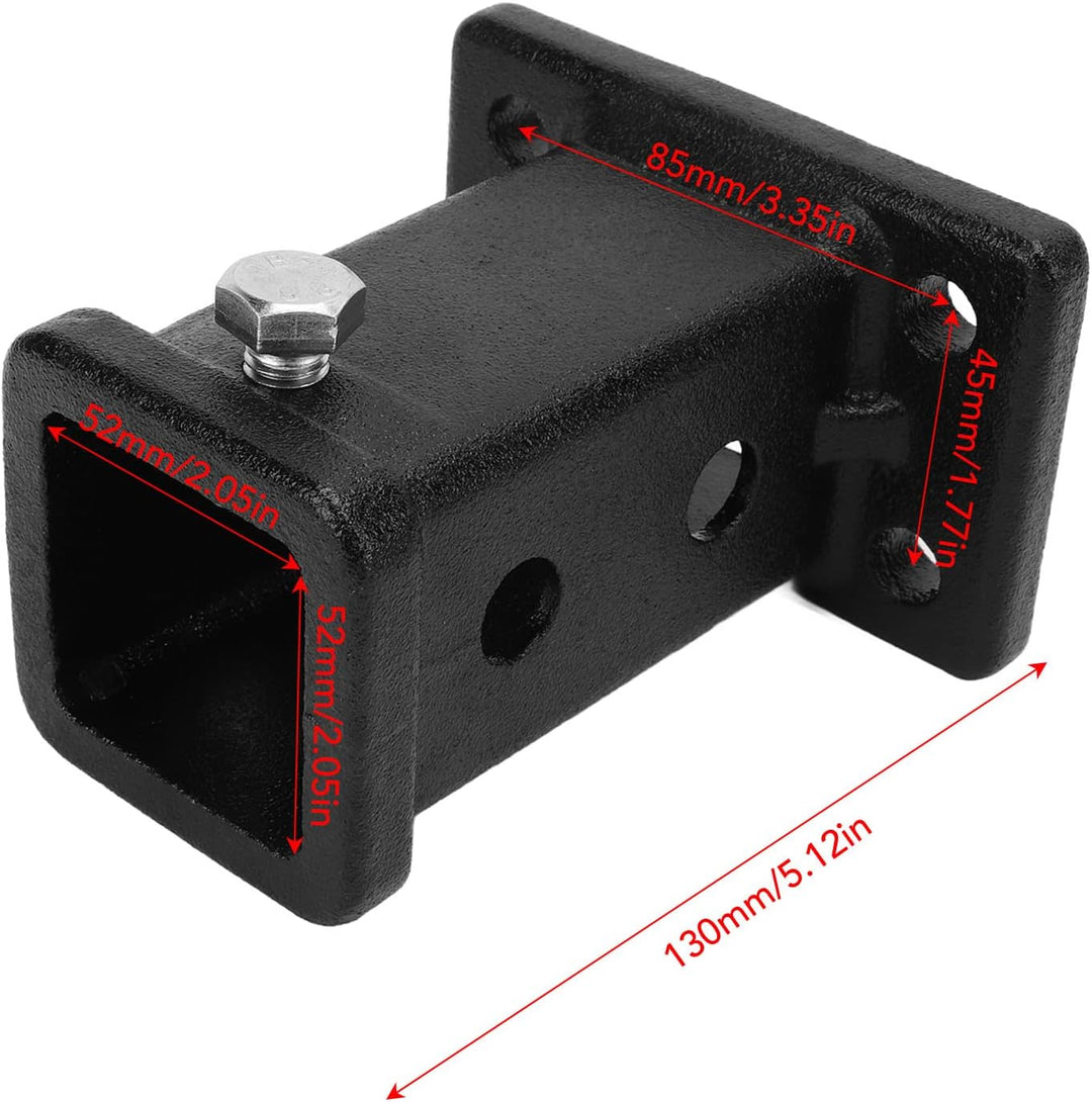 Trailer Receiver Tube, 2in Bolt On Receiver Tube Trailer Hitch Receiver Adapter Universal For Pickup