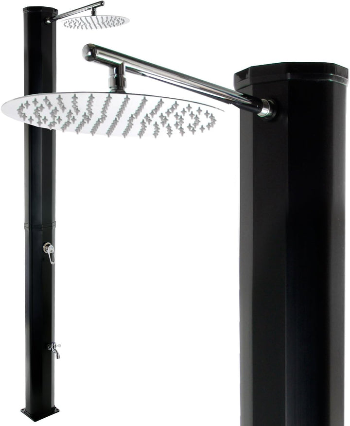 Steinkirch Solar Gartendusche mit frei wählbarem Duschkopf ++ Pooldusche Campingdusche Solardusche G