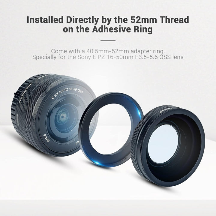 PROfezzion HD 18mm Weitwinkelobjektiv Weitwinkel Objektiv für Sony ZV1 ZV-1 ZV1F ZV-1F RX100 VII VI