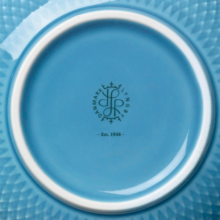 Lyngby Rhombe Color Schale aus Porzellan in der Farbe blau, Masse: 15,5x15,5x6 cm, 201911 15,5x15,5x