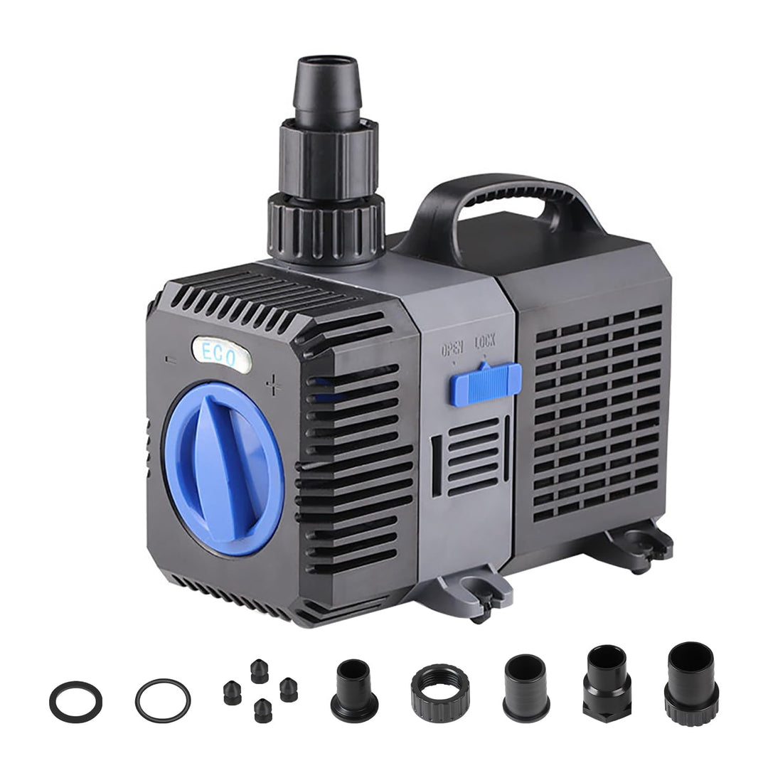 EXLECO Super Eco Teichpumpe Filterpumpe 4500L/H 30Watt Energiespar Wasserpumpe Koiteich Bachlaufpump