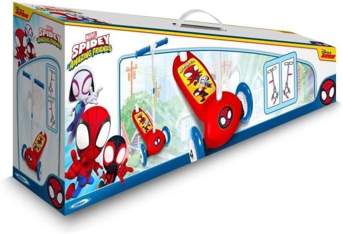 Stamp - Scooter Roller 3 Räder SPIDEY BLUE/RED, SPIDEY BLUE/RED