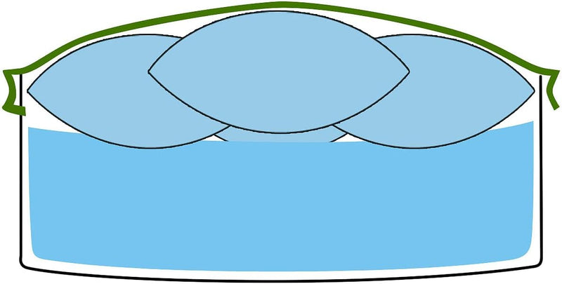 infactory Pool Zubehör: 4er-Set aufblasbare Luftkissen mit Ösen für Pool-Abdeckplanen (Luftkissen fü