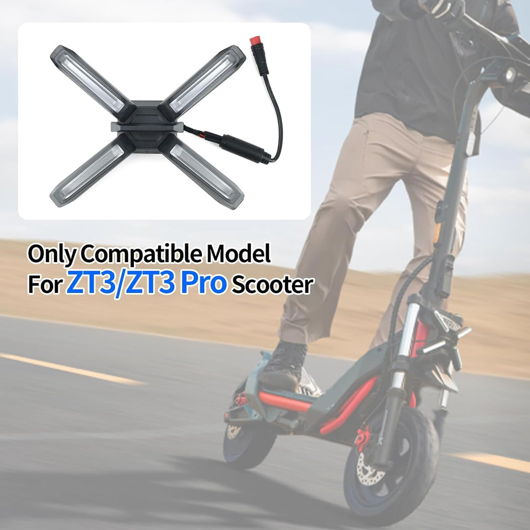 E-Scooter Scheinwerfer für Ninebot ZT3/ZT3 Pro X-förmige Fahrrad-Frontleuchte Helles Nachtfahrt-Lich