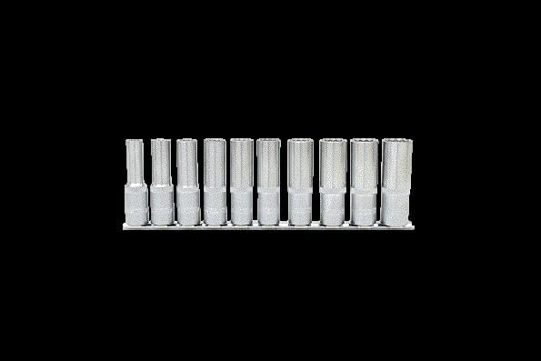 KS Tools 917.1750 1/2" 12-kant.Stecknuss-Satz, lange Ausführung, 10-tlg.